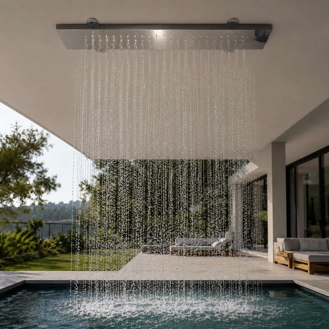 Cascata de Teto Efeito Chuva