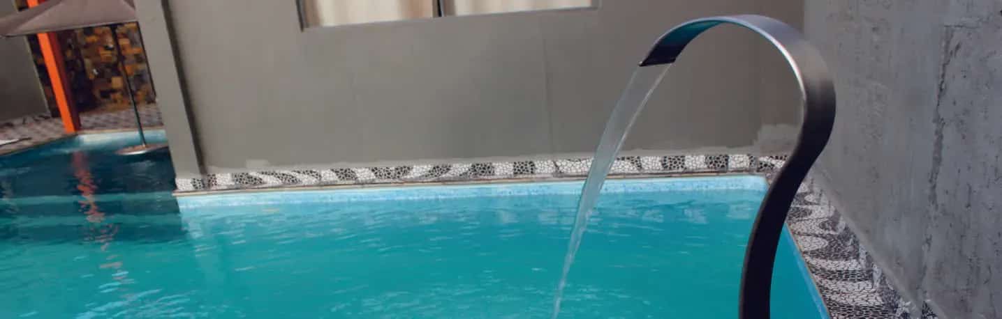 Cascata Para Piscina Slim Aço Inox 42cm 5cm Escovado | Inox Reis