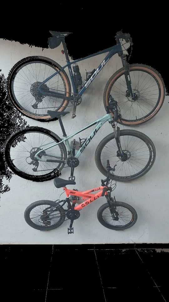 Suporte de bicicleta de inox para parede