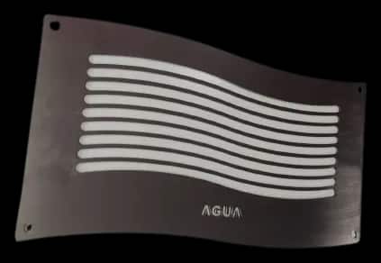 Visor de leitura de água em inox