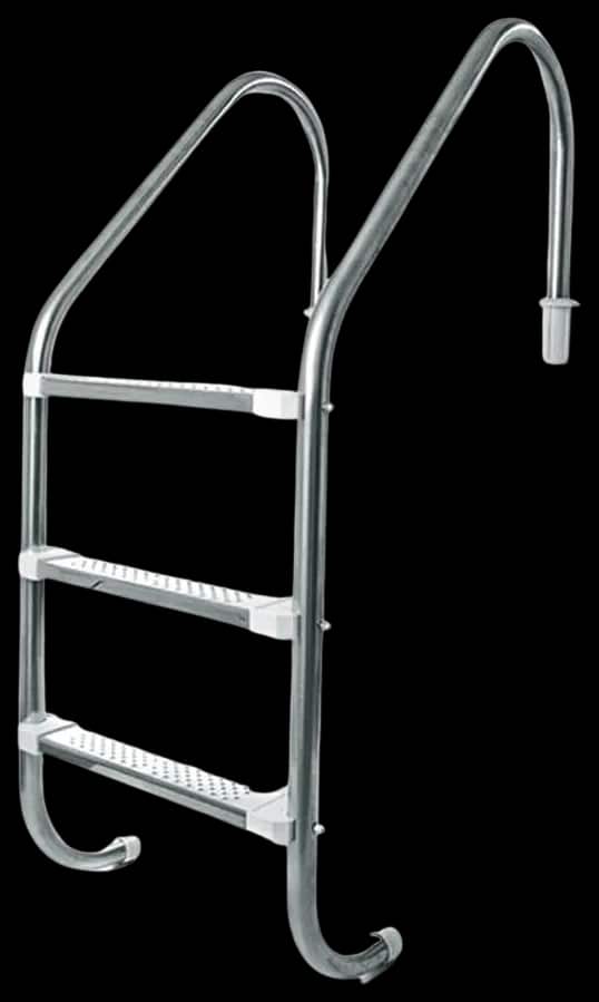 Escada de inox para piscina com degraus antiderrapantes