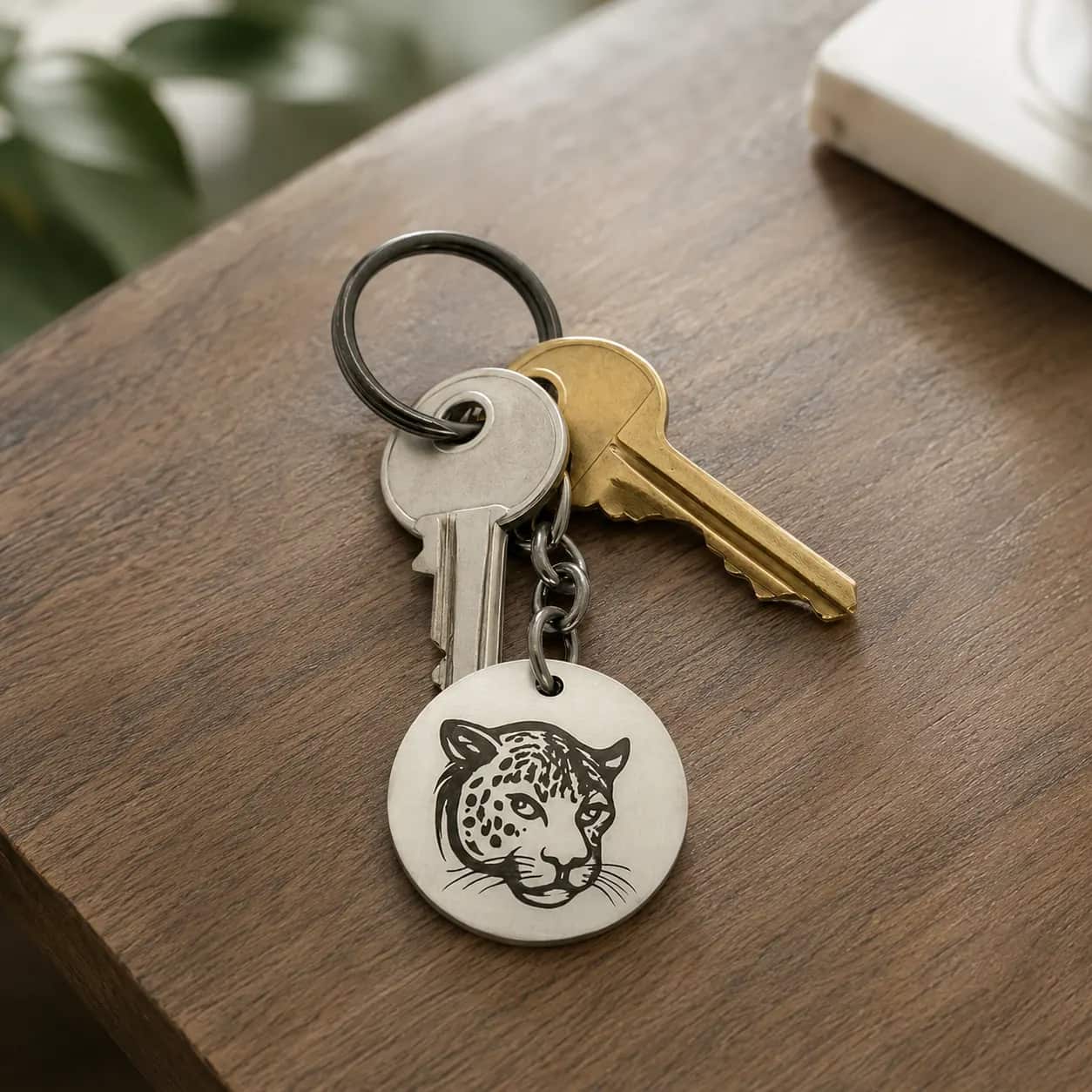 Chaveiro personalizado em aço inox 304 com gravação