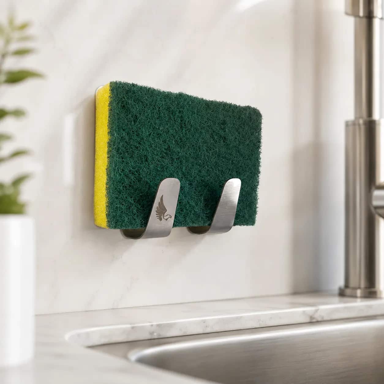 Porta-bucha em inox 304 para pia personalizado