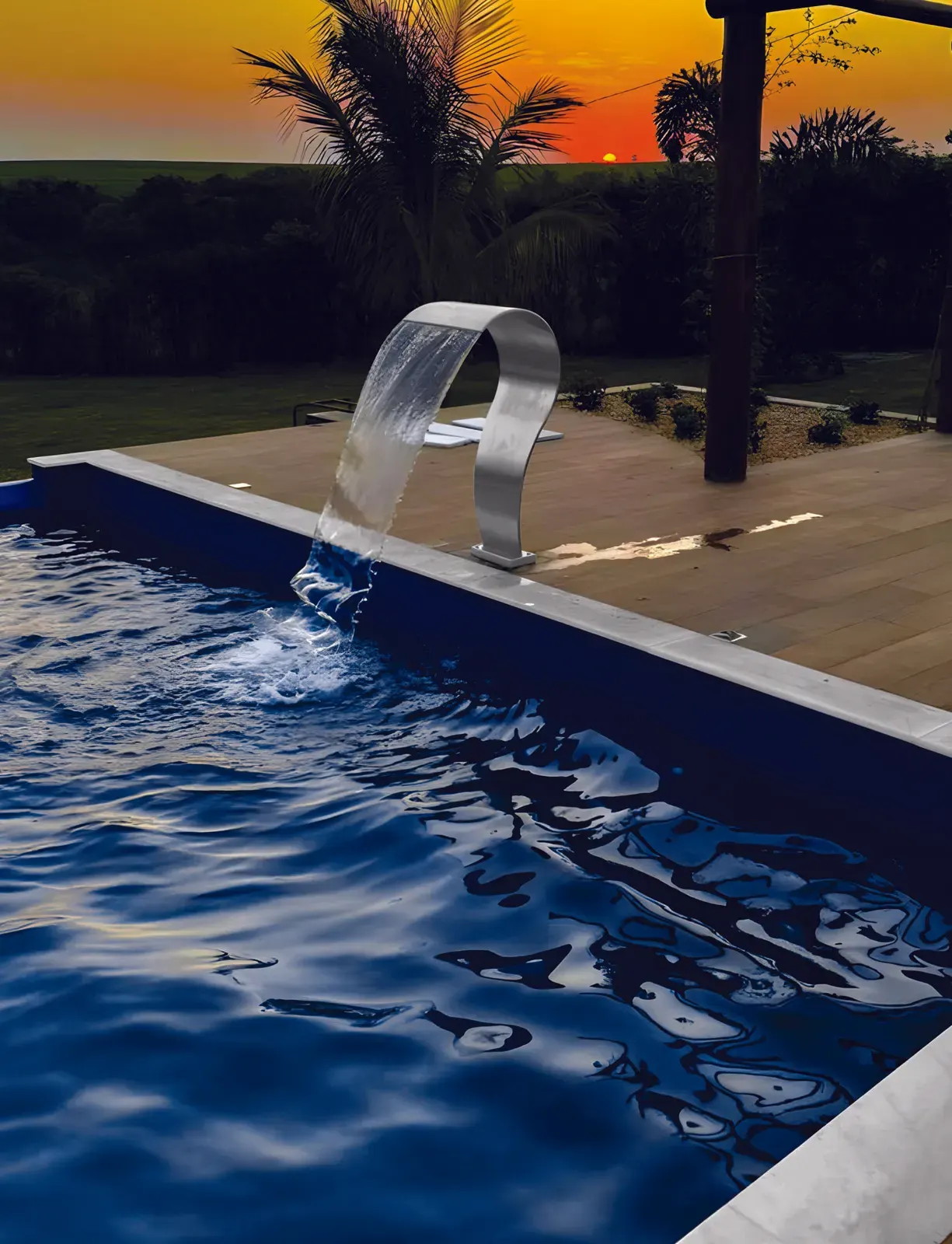 Cascata Para Banheira Spa 14x20 cm Aço Inox Preto Fosco | Inox Reis