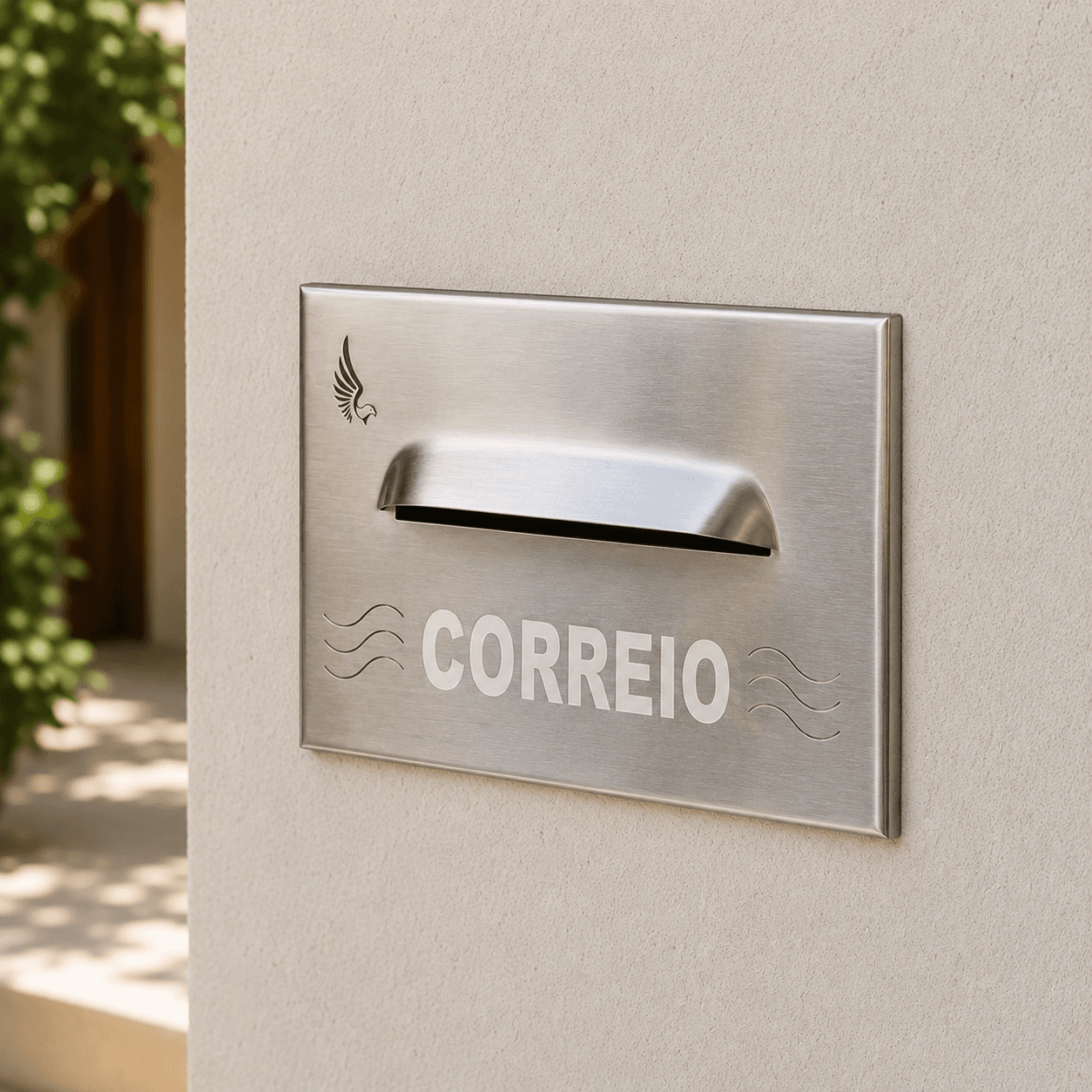 Caixa de correio em aço inox 304 de embutir na parede