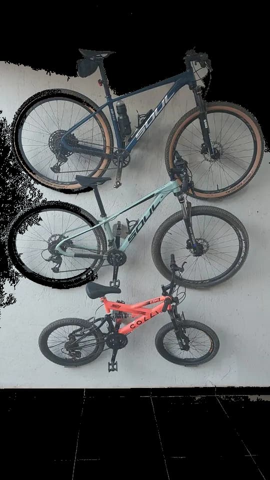 Suporte de bicicleta de inox para parede
