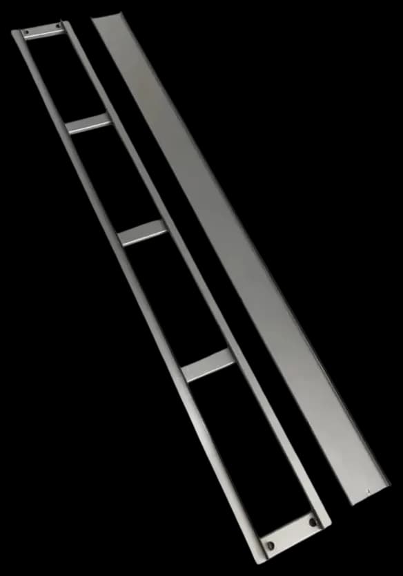 Ralo linear oculto de inox para piso